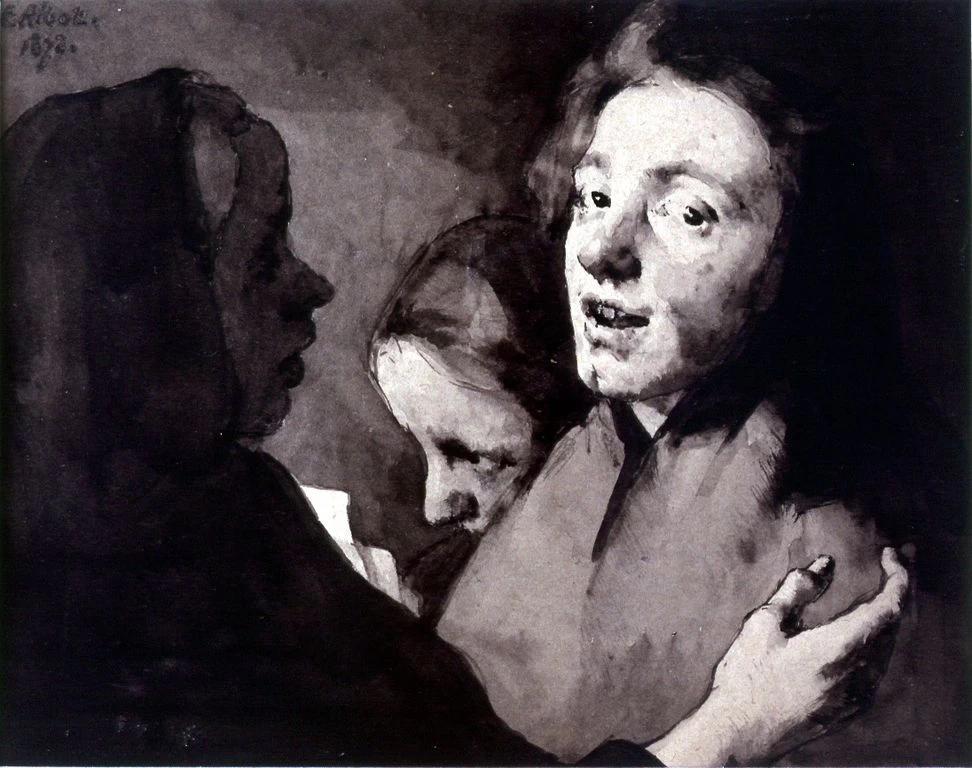 Augustin Théodule Ribot - Conversazione. Tre teste